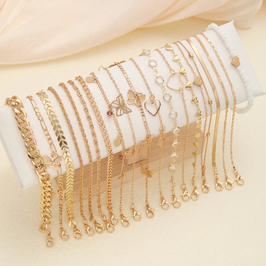 Ensemble Bracelets Cheville Bohème