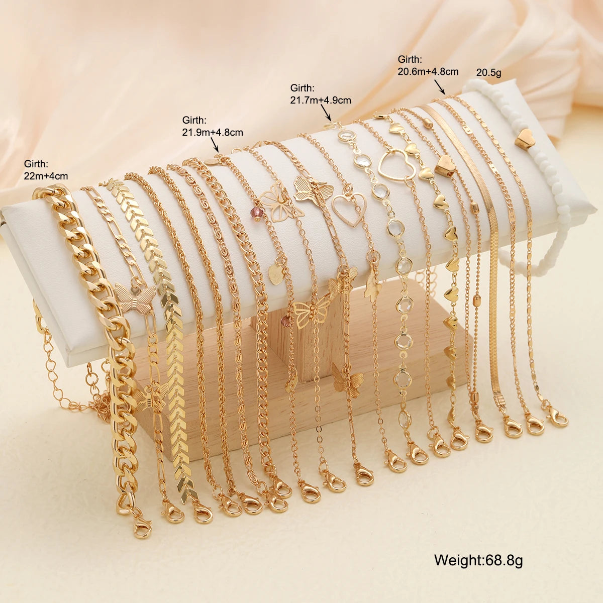 Ensemble Bracelets Cheville Bohème